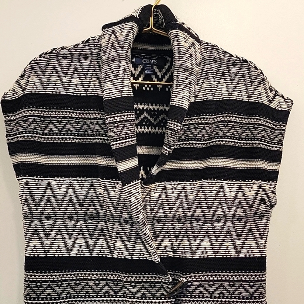 NOT FOR SALE. Chaps Southwestern style knit, sleeveless sweater vest size M, EUC